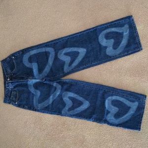 Shein xs high waist wide leg 🤍 jeans